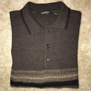 Bachrach Merino Wool Sweater - Brown/Black/Tan